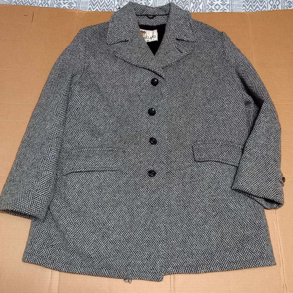 Lakeland 70's European Luxury Rare To Find Double Insulated Wool Jacket Coat